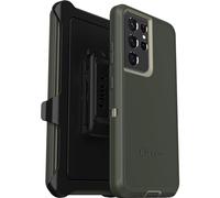 OtterBox Defender Series Coque sans écran pour Galaxy S21 Ultra 5G (Uniquement) - Lichen The Trek (Vert) - Clip Holster Inclus - Emballage Non Commercial