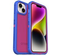 OtterBox Defender Series XT Coque pour iPhone 14 Plus, sans écran, Robuste, se Fixe au MagSafe, Attache pour Cordon, Rose (Blooming Lotus)