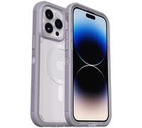 OtterBox Defender Series XT Coque pour iPhone 14 Pro (Uniquement) - Ciel Lavande (Violet/Transparent), sans écran, Robuste, se clipse sur MagSafe, avec Cordon de Serrage