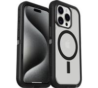 Otterbox Defender XT Coque pour iPhone 15 Pro avec MagSafe, Antichoc, Anti-Chute, Robuste, supporte 5 x Plus de Chutes Que la Norme Militaire, Transparent/Noir