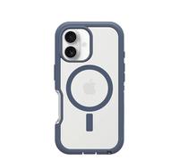 Otterbox Defender XT MagSafe Coque pour iPhone 16, Transparent/Bleu | Antichoc, anti-chute, robuste, supporte 7x plus de chutes que la norme militaire