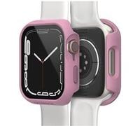 Bumper OtterBox Eclipse avec Protecteur d'écran intégré pour Apple Watch Series 9/8/7-45mm, Verre trempé, Antichoc, Anti-Chute, Coque de Protection, élégant pour Apple Watch, Rose Clair