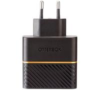 OtterBox EU Chargeur Mural 2 Ports, 30W, USB-C PD 18W + USB-A 12W, Fast Charger pour Smartphone et Tablette, Testé Contre Les Chutes, Robuste, Ultra Durable, Noir, Livré sans Emballage