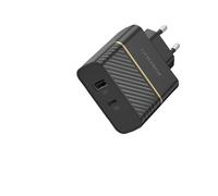 OtterBox Wall Charger - Adaptateur secteur - 30 Watt - 3 A - PD 3.0, USB BC 1.2 - 2 connecteurs de sortie (USB, USB-C) - noir scintillant - Europe