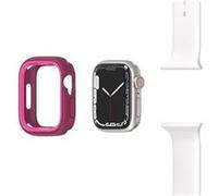 OtterBox EXO EDGE - Pare-chocs pour montre intelligente - polycarbonate, TPE - rose renaissance - pour Apple Watch (41 mm)