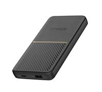 Otterbox Fast Charge Power Bank, 10,000 mAh Batterie avec USB-A 18W et USB-C 18W Output, indicateur LED, Fin, Durable avec Protection Contre Les Chutes, Noir