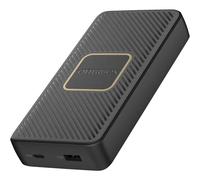 Otterbox Fast Charge Power Bank avec Qi 10W Wireless Charging, 15,000 mAh Batterie avec USB-A 18W and USB-C 18W Output, indicateur LED, Fin, Durable avec Protection Contre Les Chutes, Noir