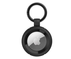 OtterBox Housse Airtag - Robuste, portable, résistante à l'eau - Noir - Compatible avec Airtag - Étui pour extérieur, voyage, fixation, prévention des pertes