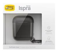 OtterBox Ispra Series - Étui pour écouteurs sans fil - polycarbonate, alliage de zinc, élastomère thermoplastique (TPE) - trou noir - pour Apple AirPods (1ère génération, 2e génération) G