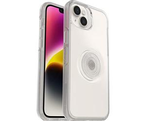 Otterbox Otter+Pop Coque pour iPhone 14 Plus, Antichoc, Anti-Chute, Coque de Protection avec PopSockets PopGrip, supporte 3 x Plus de Chutes Que la Norme Militaire, Transparent