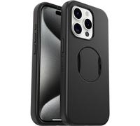 Otterbox OtterGrip Symmetry Coque pour iPhone 15 Pro avec MagSafe, résistante aux Chocs et aux Chutes, avec Grip intégré, testée 3X Normes MIL-STD 810G, Noir