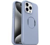 Otterbox OtterGrip Symmetry Coque pour iPhone 15 Pro Max avec MagSafe, résistante aux Chocs et aux Chutes, avec Grip intégré, testée 3X Normes MIL-STD 810G, Bleu