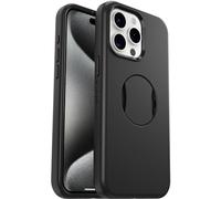 Otterbox OtterGrip Symmetry Coque pour iPhone 15 Pro Max avec MagSafe, résistante aux Chocs et aux Chutes, avec Grip intégré, testée 3X Normes MIL-STD 810G, Noir