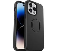 OtterBox OtterGrip Symmetry Series Coque pour iPhone 14 Pro Max - Noir, poignée intégrée, Coque élégante, se clipse sur MagSafe, Bords surélevés pour protéger l'appareil Photo et l'écran