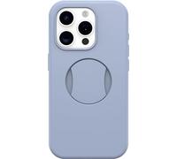 OtterBox OtterGrip Symmetry Series Coque pour iPhone 15 Pro (Uniquement) - You DO Bleu, poignée intégrée, Coque élégante, se clipse sur MagSafe, Bords surélevés pour protéger l'appareil Photo et