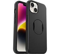OtterBox OtterGrip Symmetry Series Coque élégante pour iPhone 14 et iPhone 13 avec Prise en Main intégrée et Bords surélevés pour protéger l'appareil Photo et l'écran Noir