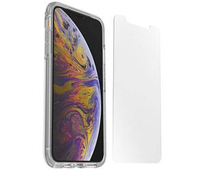 Otterbox Pack Clear Case, Coque Fine et Transparente Antichoc + Protecteur écran Alpha Glass pour iPhone XS Max