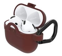 Coque OtterBox Soft Touch pour AirPods (4th gen), Coque de Protection Antichoc, Anti-Chute, Ultra-Mince, Anti-Rayures et Anti-éraflures pour Apple AirPods, Mousqueton Inclus, Marron