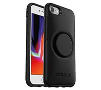 OtterBox pour Apple iPhone 7/8 / SE 2e gen (2020) / SE 3e gen (2022), Coque Antichoc Fine avec PopSockets intégrés PopGrip, Otter + Pop Symmetry Series - Noir
