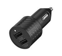 Otterbox Premium - Adaptateur D'alimentation Pour Voiture - 12 Watt - 2.4 A - Usb Bc 1.2 - 2 Connecteurs De Sortie (2 X Usb) - Noir