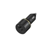 OtterBox Premium - Adaptateur d'alimentation pour voiture - PD 3.0, USB BC 1.2 - 2 connecteurs de sortie (USB, 24 pin USB-C) - noir scintillant
