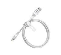 Otterbox Câble Premium Tressé renforcé USB-A vers Lightning, Certifié MFi, Câble de Charge pour iPhone et iPad, Ultra-Robuste, résiste aux torsions et pliages, 1M, Blanc