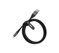 OtterBox Premium - Câble Lightning - USB mâle pour Lightning mâle - 2 m - noir cendre foncé