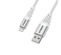 OtterBox Câble USB-A vers Lightning Premium tressé renforcé Certifié MFi 1 m Blanc