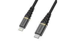 OtterBox Premium Cable USB C-Lightning 2M USB-PD, noir