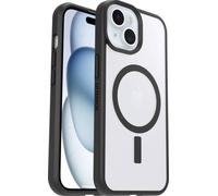 Otterbox React Coque arrière Apple iPhone 13, iPhone 14, iPhone 15, iPhone 16e transparent, noir chargement par induction