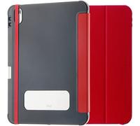 OtterBox React Folio Coque pour iPad 10e gen 2022, 11e gen 2025 (A16), Antichoc, Anti-Chute, étui Folio de Protection Fin, testé Selon Les Normes Militaires, Rouge