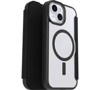 Otterbox React Folio Magsafe Étui portefeuille Apple iPhone 17e, iPhone 16e, iPhone 15, iPhone 14, iPhone 13 transparent, noir