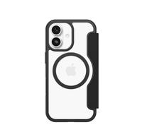 OtterBox React Folio MagSafe Series pour Apple iPhone 17, noir Crystal, transparente/noir, Folio, Apple, iPhone 17, 16 cm (6.3'), Noir, Transparent 77