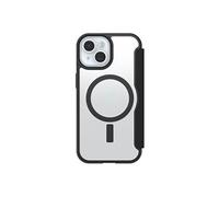 OtterBox React Series Folio Coque pour iPhone 16e, 15, 14, 13, Antichoc, Anti-Chute, avec Emplacement pour Carte, testé Selon Les Normes Militaires Transparent, Noir