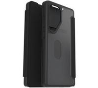 Otterbox Coque React Series Folio pour Samsung Galaxy S25 Ultra, Antichoc, Anti-Chute, avec Emplacement pour Carte, testé Selon Les Normes Militaires Transparent/Noir, Livré sans Emballage
