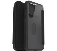 OtterBox Coque React Series Folio pour Samsung Galaxy S25, Antichoc, Anti-Chute, avec Emplacement pour Carte, testé Selon Les Normes Militaires Transparent/Noir, Livré sans Emballage