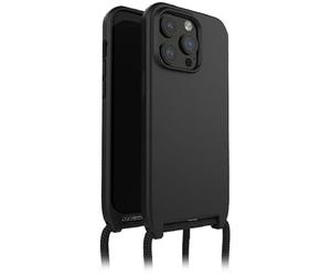 Otterbox React Lanyard MagSafe Coque pour iPhone 15 Pro Max, Noir | Coque de protection fine avec collier, sangle réglable et amovible, testé selon les normes militaires, Livré Sans Emballage