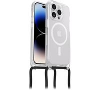 Otterbox React Necklace Coque avec MagSafe pour iPhone 14 Pro, Coque de Protection Ultra Fine avec Collier réglable et Amovible, testé Selon Les Normes Militaires, Transparent