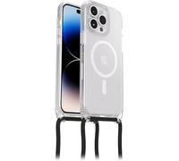 Otterbox React Necklace Coque avec MagSafe pour iPhone 14 Pro Max, Coque de Protection Ultra Fine avec Collier réglable et Amovible, testé Selon Les Normes Militaires, Transparent