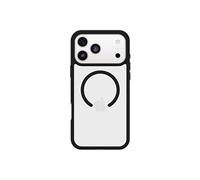 OtterBox React Series - Coque de protection pour téléphone portable - compatibilité avec MagSafe - plastique - cristal noir (incolore/noir) - pour