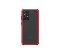 Otterbox Coque React Series pour Samsung Galaxy A72, Antichoc, Anti-Chute, Ultra-Mince, Protection Fine, testé Selon Les Normes Militaires, Transparent/Rouge