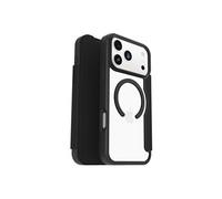 OtterBox React Series - Etui à rabat pour téléphone portable - compatibilité avec MagSafe - cristal noir (incolore/noir) - pour Apple iPhone 17 Pro