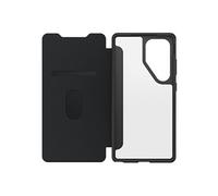 OtterBox Coque React Folio Samsung Galaxy S25 Ultra, Antichoc, Porte-carte, Transparent/Noir