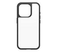 OtterBox React Series pour iPhone 15 Pro, Black Crystal, Housse, Apple, iPhone 15 Pro, 15,5 cm (6.1'), Noir, Transparent 77-92753