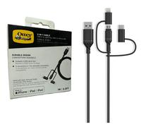 OTTERBOX Renforcé Fort Mfi Certifié 3 IN 1 Câble Chargeur 1M Câble Universal