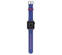 OtterBox - Sacoche pour montre intelligente - antimicrobien - silicone infusé d'argent, stainless steel - blueberry tarte - pour Apple Watch SE,