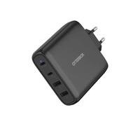 OtterBox Standard - Adaptateur secteur - 100 Watt - Fast Charge, PD - 4 connecteurs de sortie (2 x USB-C, 2 x USB de type A à 9 broches) - noir - Europe (sauf Royaume-Uni)