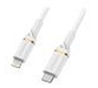 OtterBox Standard - Câble Lightning - Lightning mâle pour USB-C mâle - 1 m - poussière de nuage blanche - USB Power Delivery (60W)