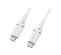 OtterBox Standard - Câble USB - USB-C (M) pour USB-C (M) - USB 2.0 - 3 A - 3 m - Prise en charge de Power Delivery - poussière de nuage blanche