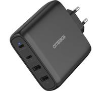 OtterBox Chargeur mural Standard 100W Charge rapide PD GaN 4 ports (2 x USB-C, 2 x USB-A) Noir